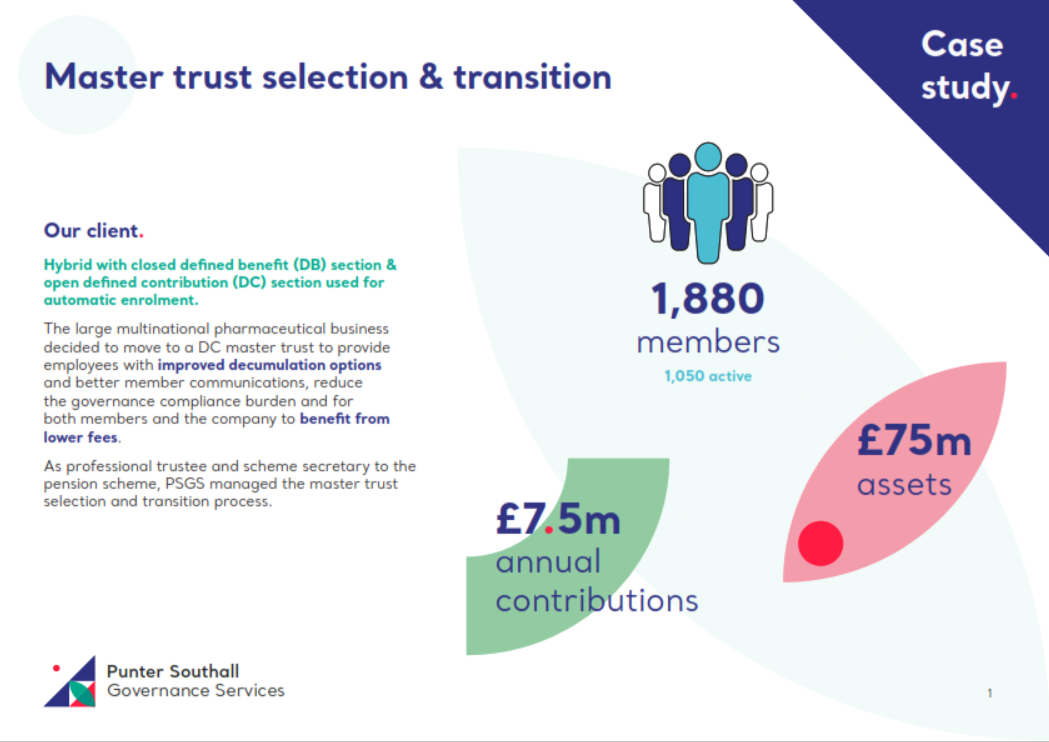 Image for opinion “Master trust selection and transition”